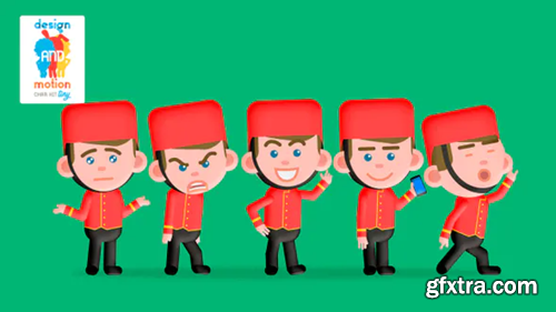 Videohive D&M Character Kit Tiny: Bell Boy 30305583