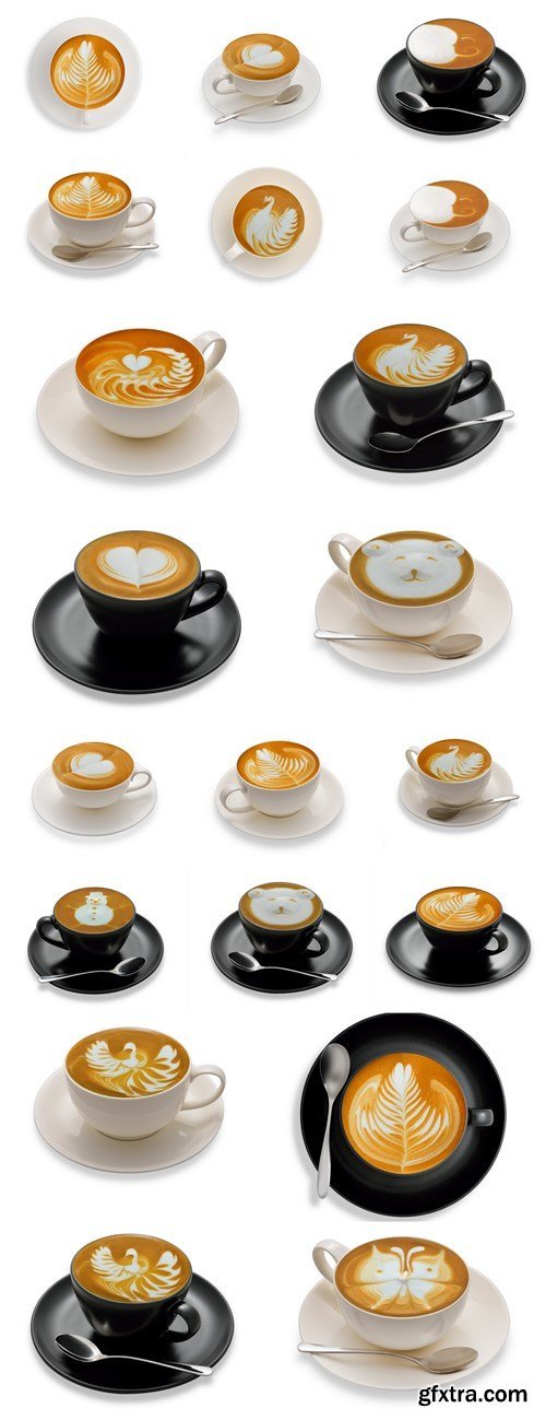 Latte Art - Perfect Coffee - 20xHQ JPEG
