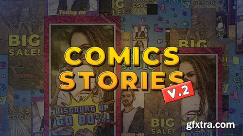Videohive Comics Instagram Stories v.2 30357582