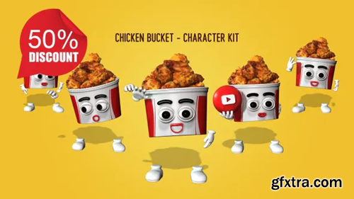 Videohive Chicken Bucket - Character Kit 27042481