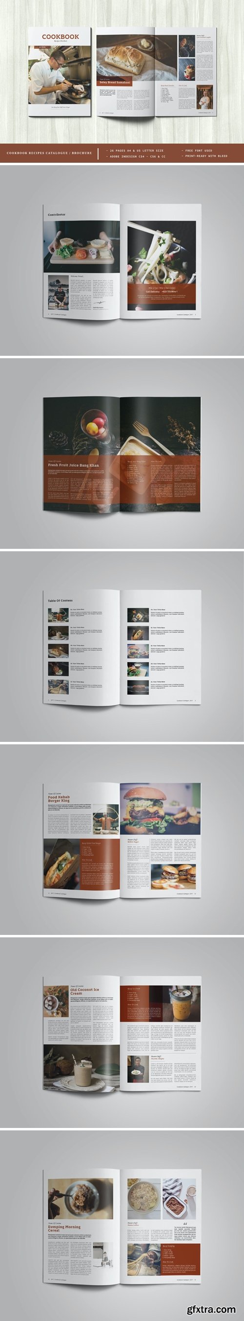 Cookbook Recipes Catalogue / Brochure
