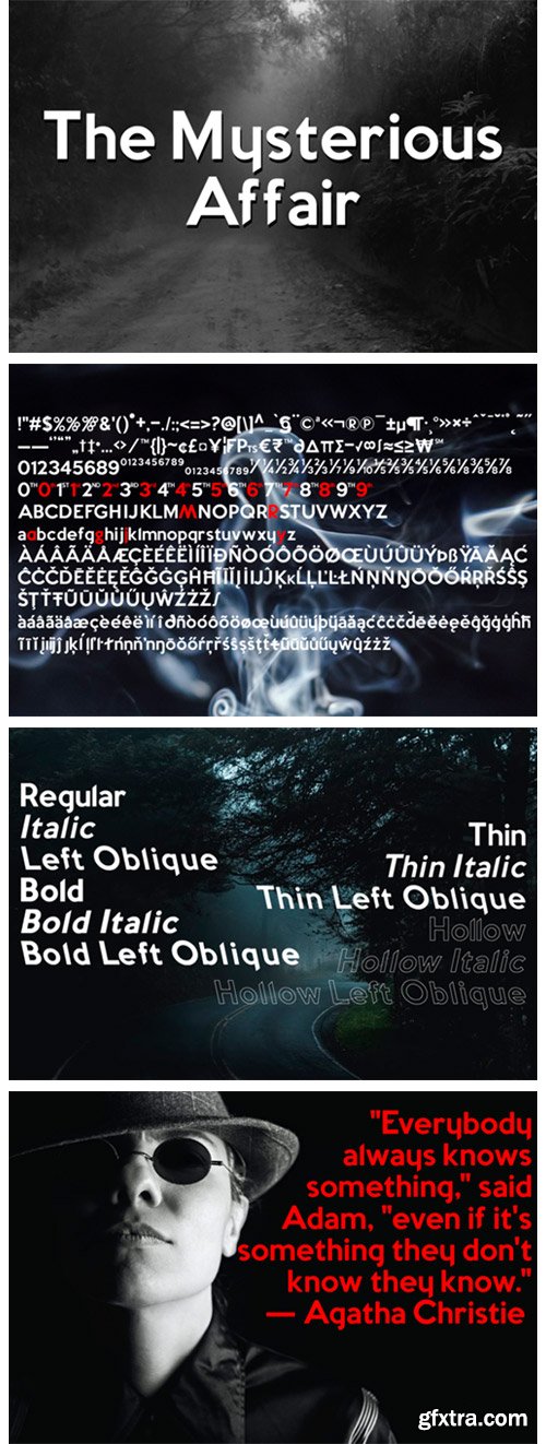 The Mysterious Affair Font