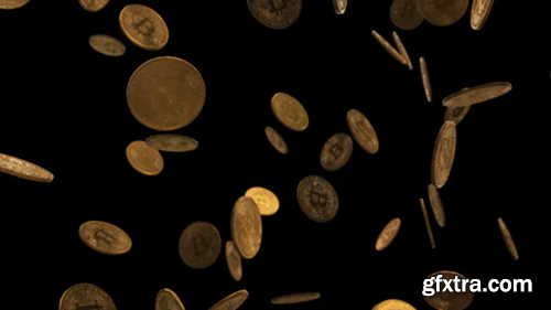 Videohive Bitcoin Drop Coins 22217464