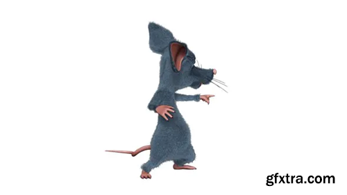 Videohive Cartoon 3D Rat Fun Dance Looped on White 30376335