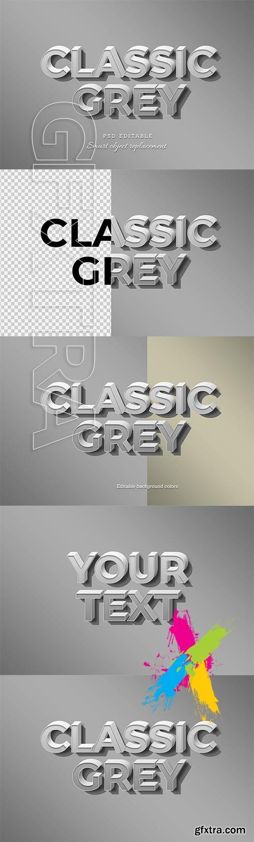 Classic Grey Text Effect