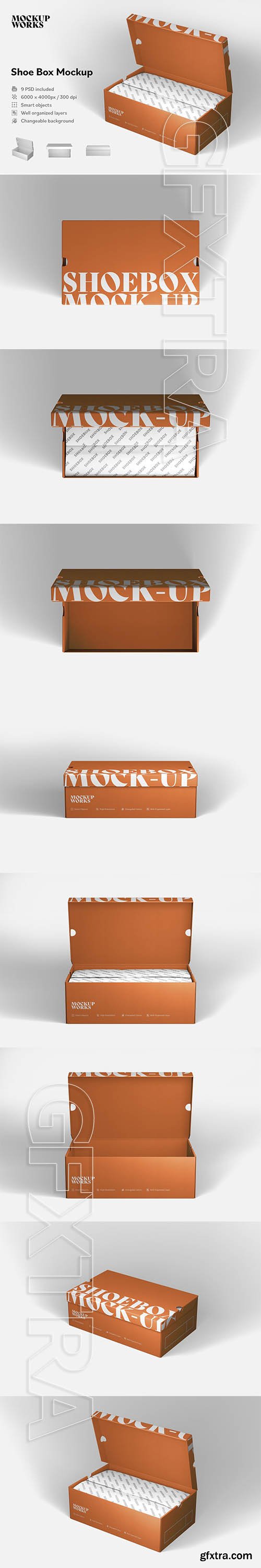 CreativeMarket - Shoe Box Mockup 5838007
