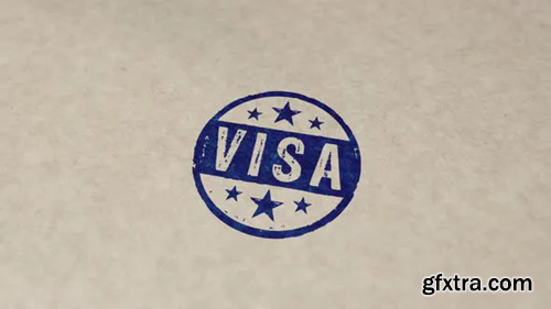 Videohive Visa stamp and stamping animation 29941091