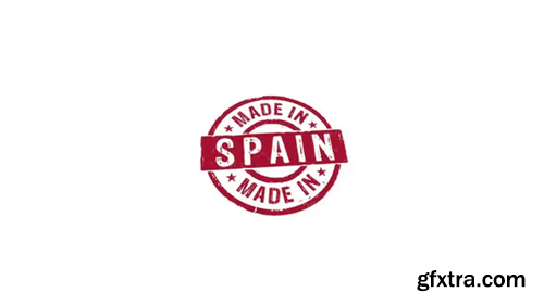 Videohive Made in Spain stamp and stamping isolated animation 29968599