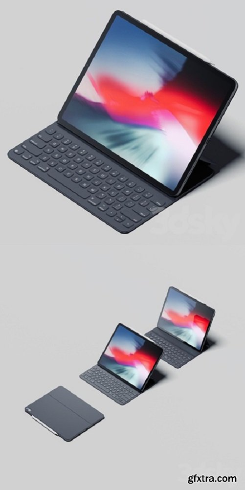 iPad Pro 12,9 (2018) + Smart keyboard + Apple pencil