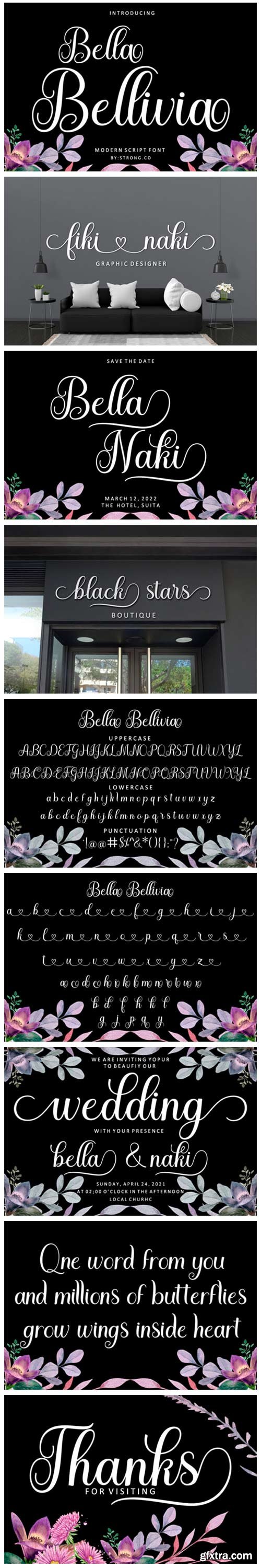 Bella Bellivia Font