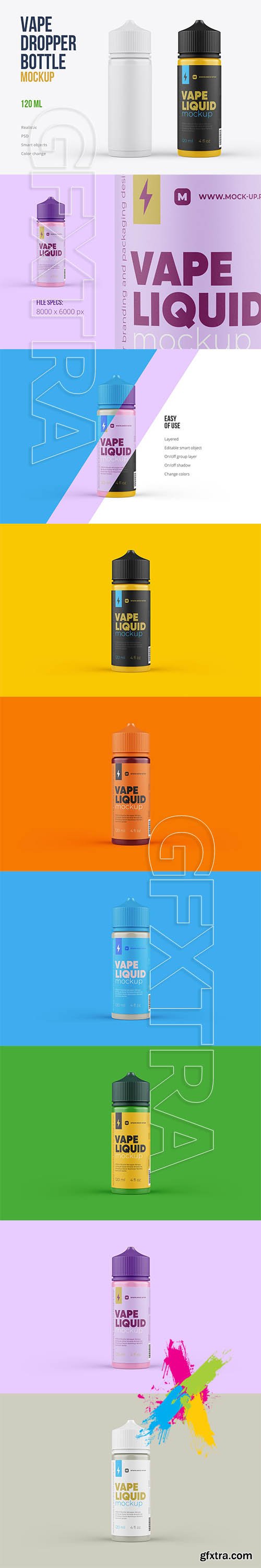CreativeMarket - Vape Dropper Bottle Mockup 120ml 5750594