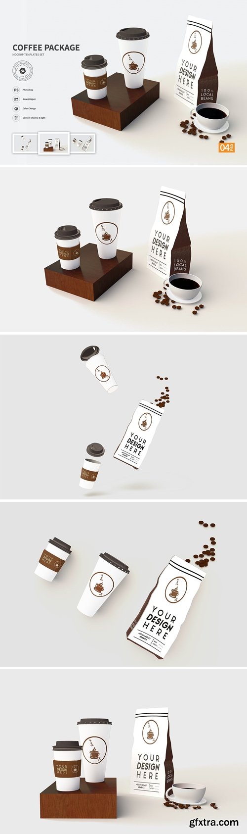 Coffee Package vol.01 - Mockup VR