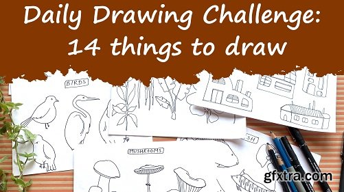 Daily Drawing Challenge: 14 things to draw