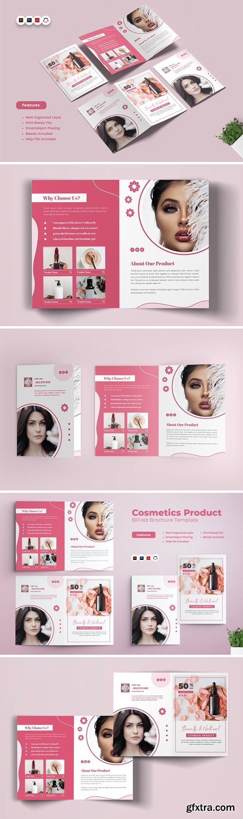 Cosmetics Bifold Brochure