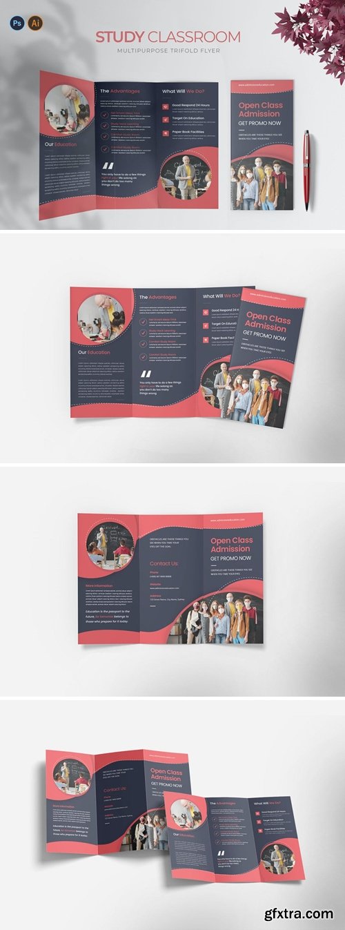 Study Classroom – Trifold Brochure