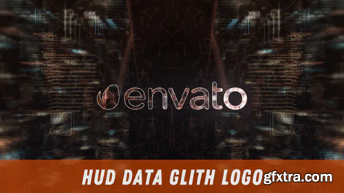 Videohive HUD Data Glith Logo 30562637