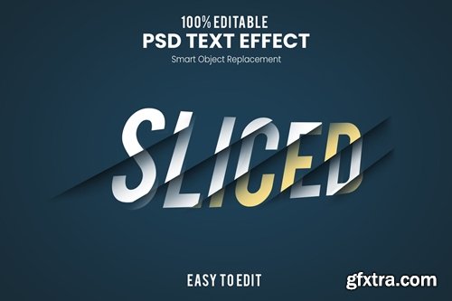 Sliced Layer Text Effect PSD