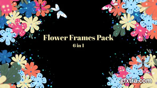 Videohive Flower Frames - 6 In 1 30559511