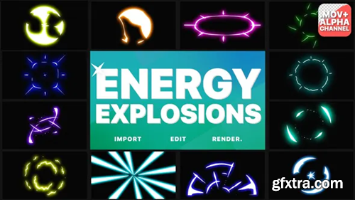 Videohive Energy Explosions | Motion Graphics 30559717