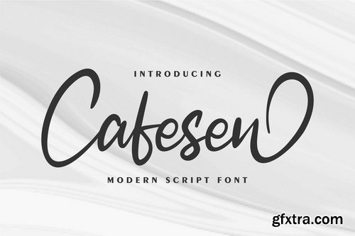 Cafesen Modern Script Font