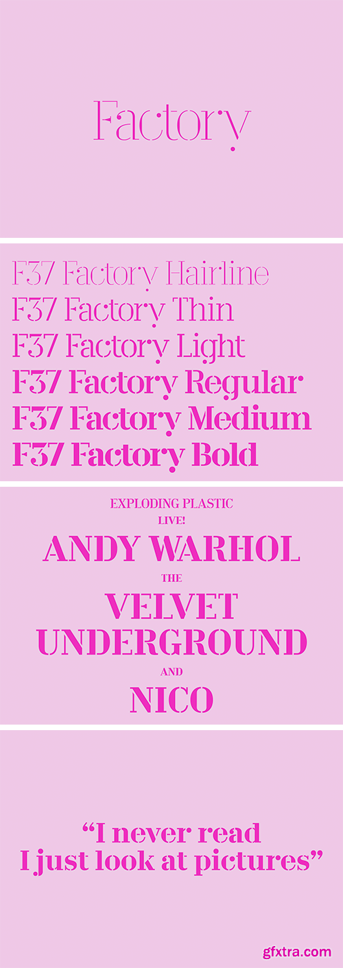 F37 Factory Font Family