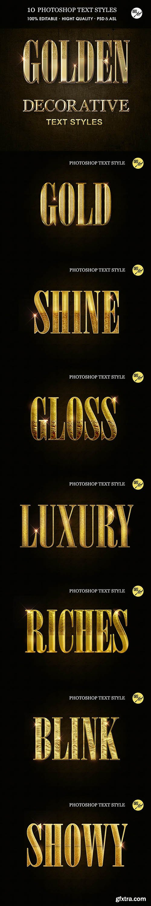GraphicRiver - Golden Decorative Text Styles 30375826
