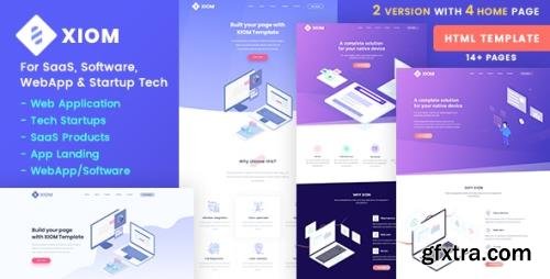 ThemeForest - XIOM v1.0 - SaaS, Software, WebApp and Startup Tech HTML Template - 22454166