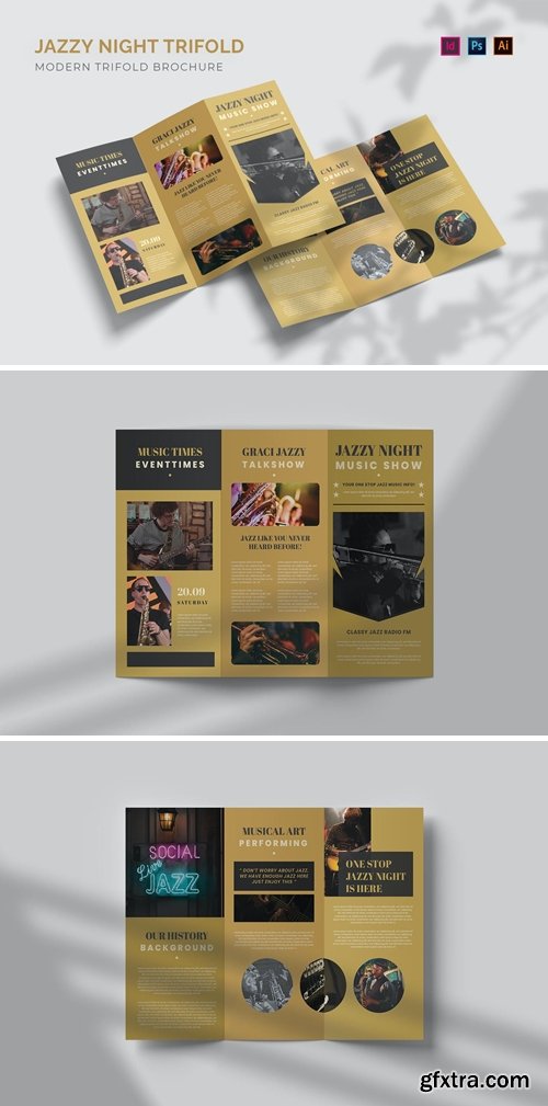 Jazzy Night - Trifold Brochure