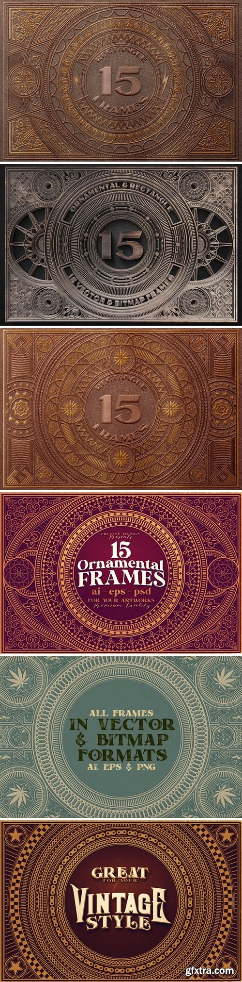 15 Rectangle & Ornamental Frames