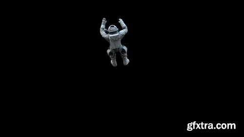 Videohive Falling Astronaut Back View 26012418