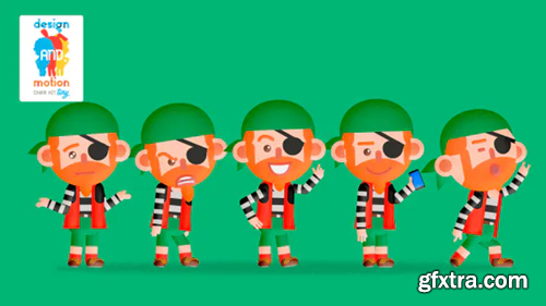 Videohive D&M Character Kit Tiny: Pirate 30636422