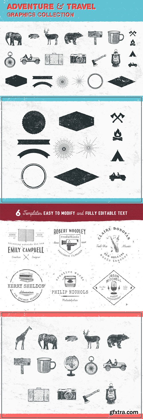 Adventure & Travel Vector Graphic Collection