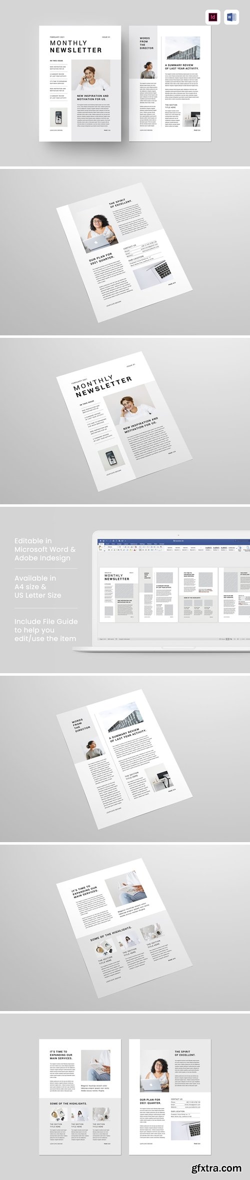 Newsletter | MS Word & Indesign