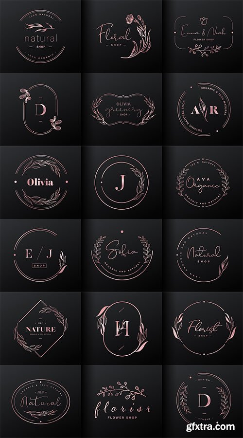 Luxury logo design collection