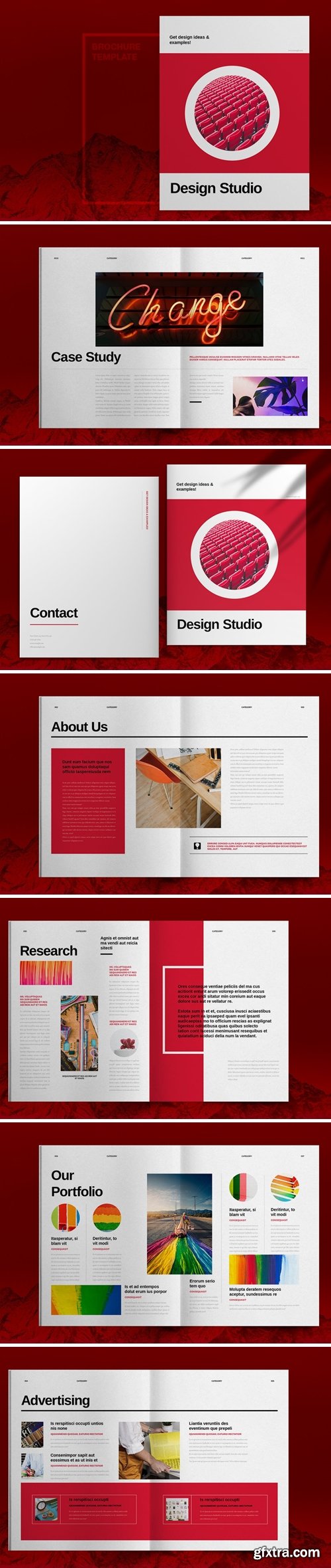 Red Studio Brochure Template