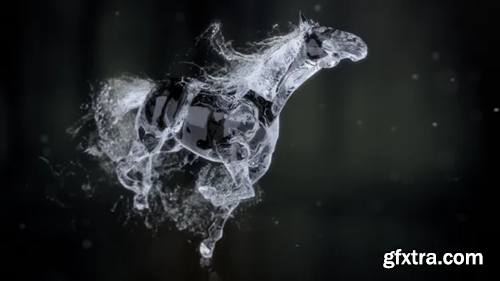 Videohive Splashing Horse Logo Reveal 20457656