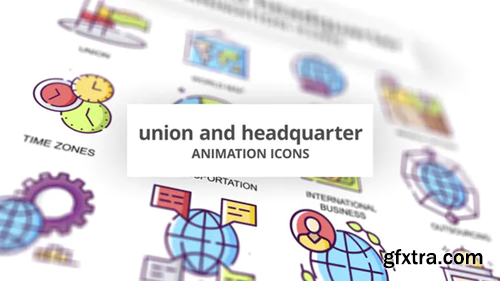Videohive Union & Headquarter - Animation Icons 30885430