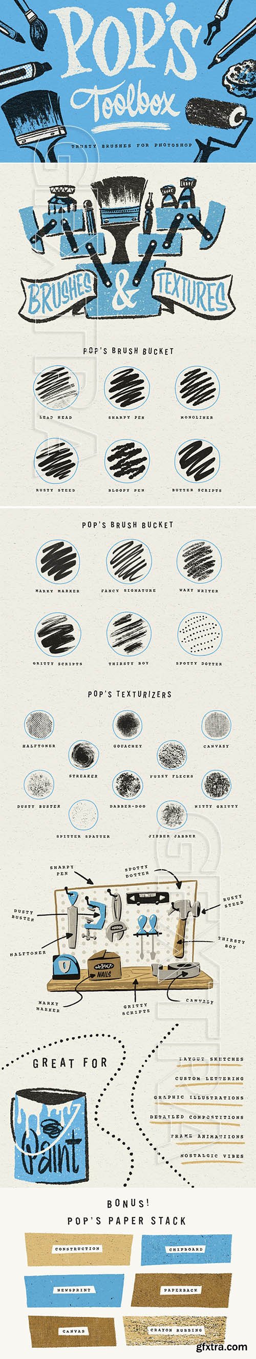 CreativeMarket - Pop\'s Toolbox for Photoshop 5916904