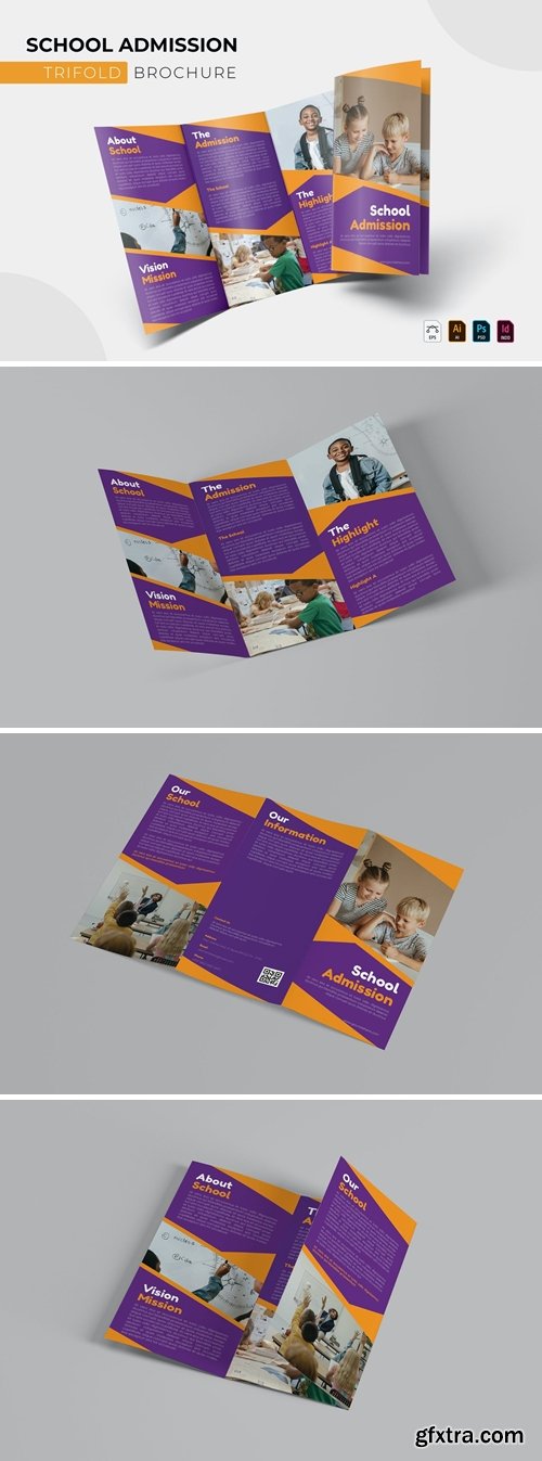 School Admission | Trifold Brochure