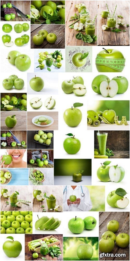 Fresh green apple - 41x HQ JPEG