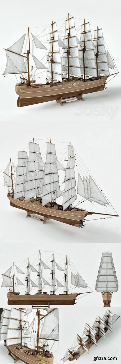 Sailboat 3D model