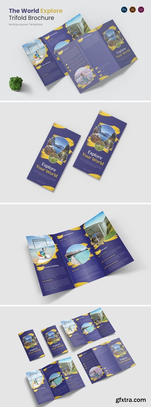 World Explore Trifold Brochure