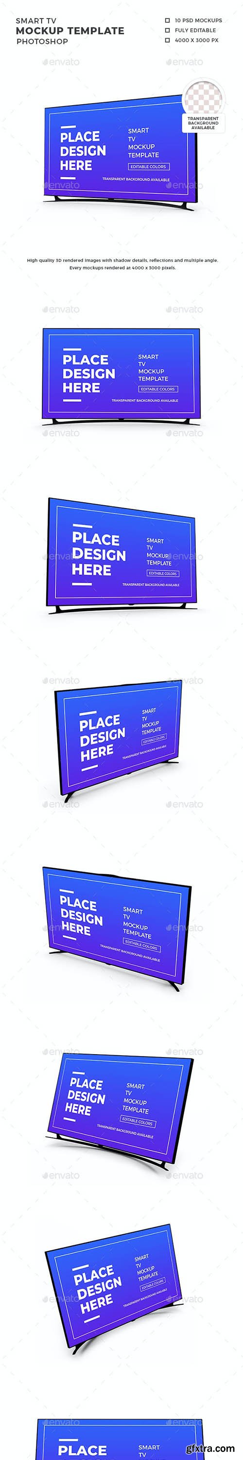 GraphicRiver - Smart TV 3D Mockup Template 30873725