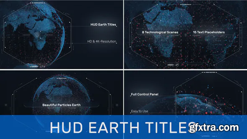 Videohive HUD Earth Titles 31059564