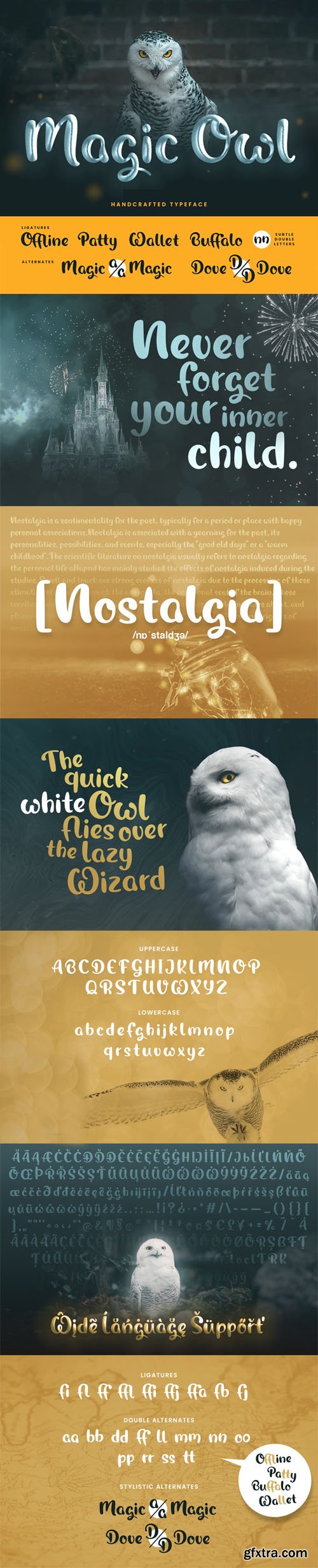 Magic Owl Handcrafted Typeface
