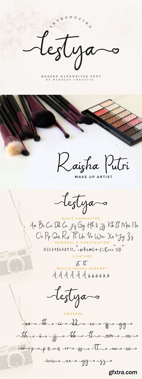 Lestya - Modern Handwritten Font