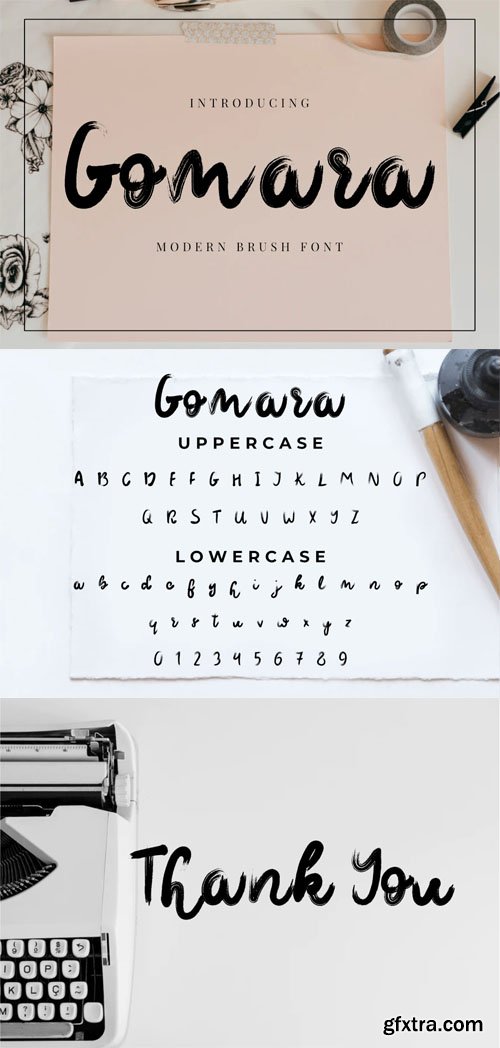 Gomara - Modern Handwritten Brush Font