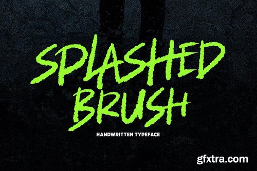 Splashed Brush Font