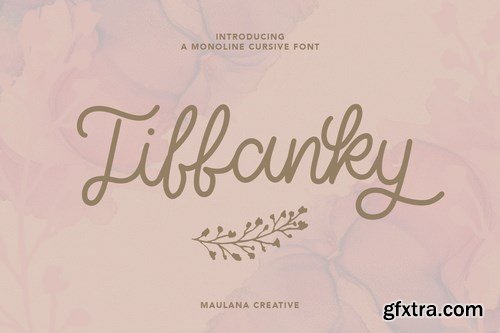 Tiffanky Monoline Cursive Font