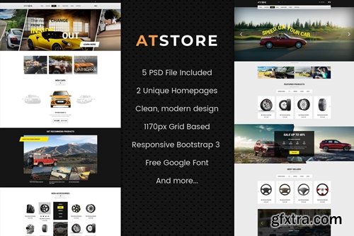 ATStore - eCommerce PSD Website Template